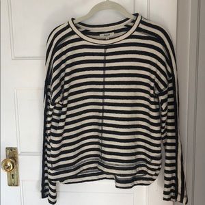 Madewell Cropped Striped Sweater